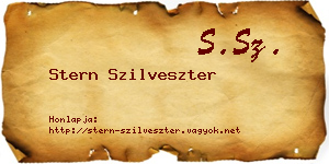 Stern Szilveszter névjegykártya